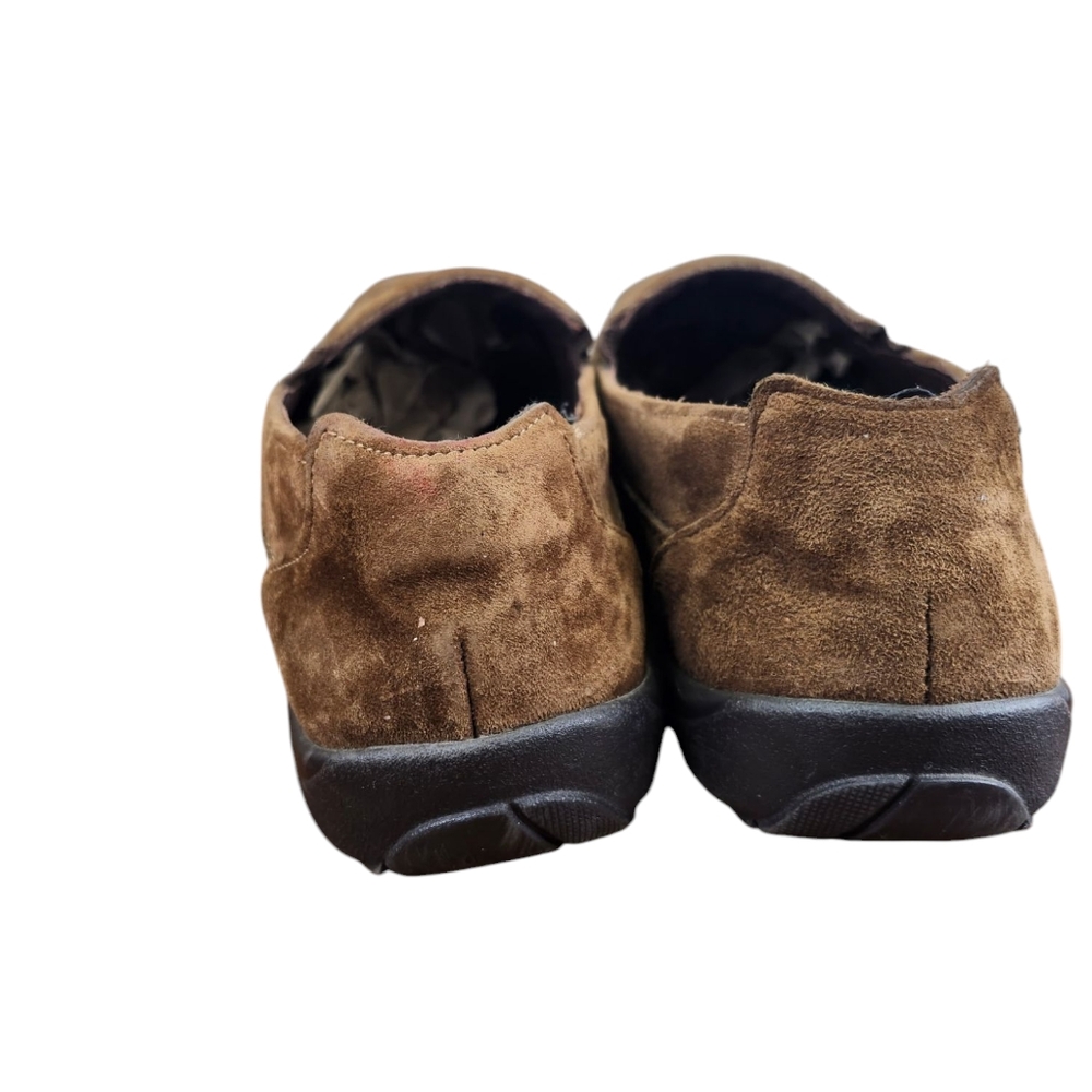 SAS Weekender Brown Suede Leather Slip Loafers - Picture 5 of 8